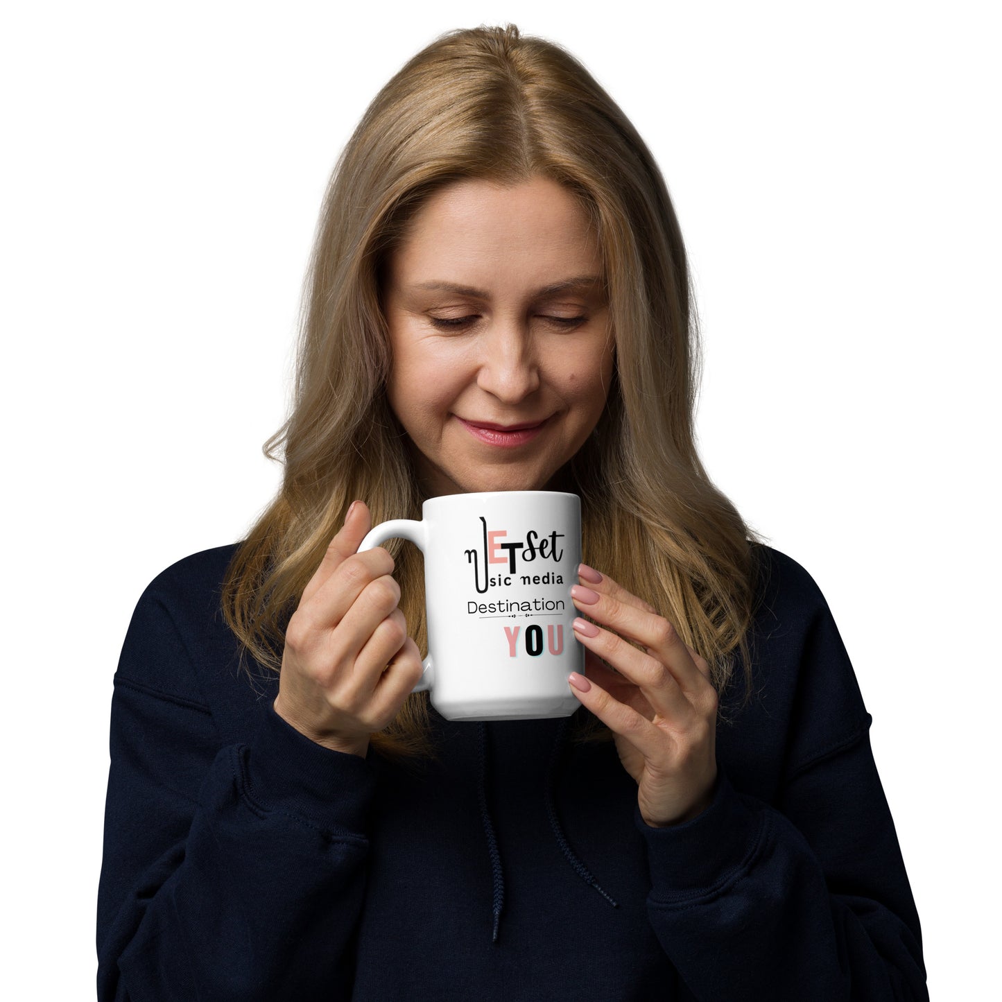 JETSet: White glossy mug